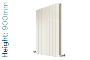 EU-EMADV-900-W-TH - Eucotherm Mars Duo Vertical Double Flat Panel White Radiator H900mm X W595mm