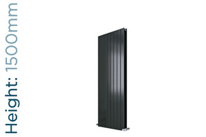 EU-EMADV-1500-A-TH - Eucotherm Mars Duo Vertical Double Flat Panel Anthracite Radiator H1500mm X W445mm
