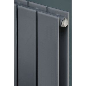 EU-EMADV-1800-A-CU00 - Eucotherm Mars Duo Vertical Double Flat Panel Anthracite Radiator H1500mm X W445mm