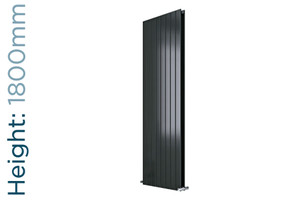 EU-EMADV-1800-A-TH - Eucotherm Mars Duo Vertical Double Flat Panel Anthracite Radiator H1800mm X W295mm