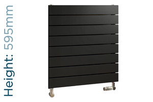 EU-EMAH-595-600-A-TH - Eucotherm Mars Horizontal Flat Panel Anthracite Radiator H595mm X W600mm