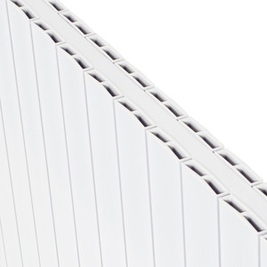 AP-MAGFR-WH-CU00 - Apollo Magenta Flat Aluminium Designer White Double Horizontal Radiator H300mm X W955mm