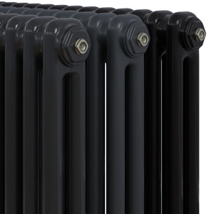 CT2-C-BLACK-CU00 - Classic Black 2 Column Radiator H500mm x W622mm