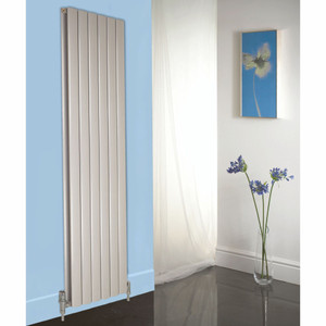 AP-MAGC18HWHAL-LS00 - Apollo Magenta Curve Aluminium Designer White Aluminium Double Vertical Radiator H1800mm X W315mm