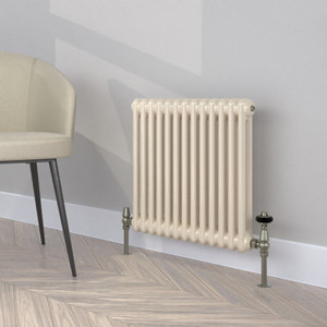 CT2-C-500-OYSTER-WHITE-LS00 - Classic Cream 2 Column Radiator H500mm x W806mm
