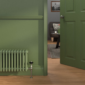CT3-C-300-RESEDA-GREEN-LS01 - Classic Green 3 Column Radiator H300mm x W990mm