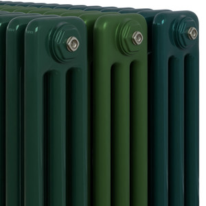 CT3-C-GREEN-CU00 - Classic Green 3 Column Radiator H300mm x W990mm