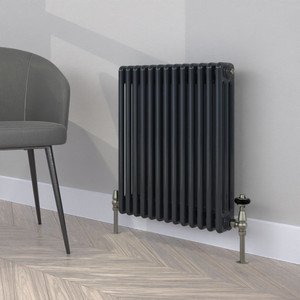 CT3-C-600-ANTHRACITE-GREY-LS00 - Classic Grey 3 Column Vertical Radiator H1800mm x W300mm