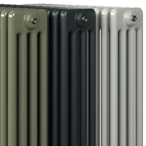 CT4-C-GREY-CU00 - Classic Grey 4 Column Radiator H300mm x W990mm