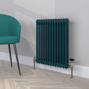 CT2-C-600-OCEAN-BLUE-LS00 - Classic Navy 2 Column Vertical Radiator H1800mm x W300mm