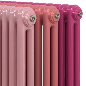CT2-C-PINK-CU00 - Classic Pink 2 Column Vertical Radiator H1800mm x W300mm