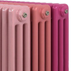 CT3-C-PINK-CU00 - Classic Pink 3 Column Radiator H300mm x W990mm