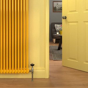 CT2-C-1800-TRAFFIC-YELLOW-LS01 - Classic Yellow 2 Column Vertical Radiator H1800mm x W300mm