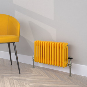 CT3-C-300-TRAFFIC-YELLOW-LS00 - Classic Yellow 3 Column Radiator H300mm x W990mm