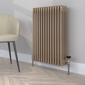 CT4-C-750-GREY-BEIGE-LS00 - Classic Yellow 4 Column Radiator H300mm x W990mm
