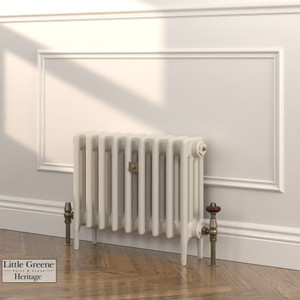 CI-RC460-NEU-LG-LS03 - Richmond Neutral 4 Column Victorian Cast Iron Radiator H460mm x W217mm