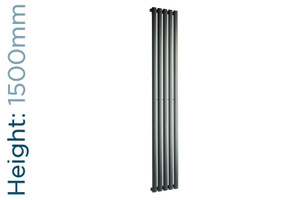 DQ-COVE-150-A-TH - DQ Cove Vertical Single Radiator H1500mm X W295mm Anthracite