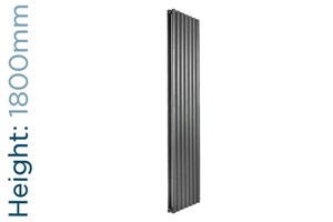 DQ-COVE-180-DA-TH - DQ Cove Vertical Double Radiator H1800mm X W295mm Anthracite
