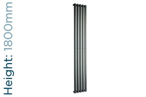DQ-COVE-180-A-TH - DQ Cove Vertical Single Radiator H1800mm X W295mm Anthracite