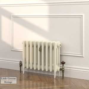 CI-SH450-CRM-LG-LS03 - Shelbourne Cream 3 Column Victorian Cast Iron Radiator H450mm x W213mm