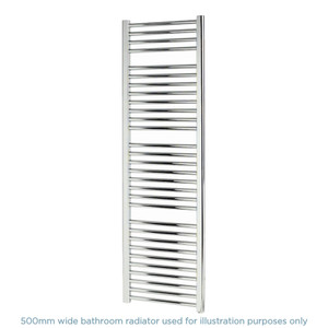 AP-ASC4-5W1500 - Apollo Napoli Straight Chrome Towel Radiator H1500mm X W450mm