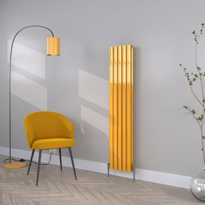 HE-1500-295D-RAL-1023-TRAFFIC-YELLOW-GLOSS-LS00 - Helios Colour Vertical Double Radiator H1500mm X W295mm