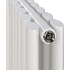 HE-D-TRAFFICWHITE-CU00 - Helios White Horizontal Double Radiator H550mm X W413mm