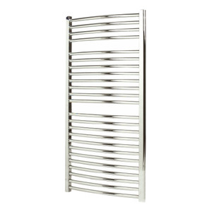 AP-ACC5W1200 - Apollo Napoli Curved Chrome Towel Radiator H1200mm X W500mm