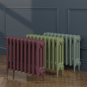 CI-SH450-LG-LS00 - Shelbourne 3 Column Victorian Electric Cast Iron Radiator H450mm x W632mm