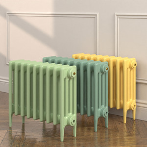 CI-RC460-LG-LS00 - Richmond 4 Column Victorian Electric Cast Iron Radiator H460mm x W642mm