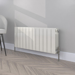 ALT-407-RAL-9003-SIGNAL-WHITE-GLOSS-LS00 - Altherma Aluminium Horizontal Radiator - Heat Pump Ready - Custom Colour - H407mm X W1140mm