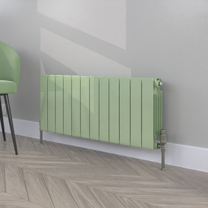 ALT-407-RAL-6019-PASTEL-GREEN-GLOSS-LS00 - Altherma Aluminium Horizontal Radiator - Heat Pump Ready - Custom Colour - H407mm X W1620mm