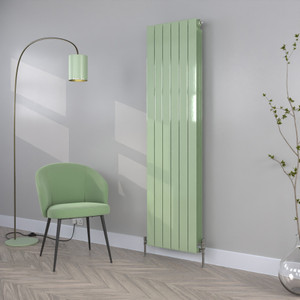ALT-1866-RAL-6019-PASTEL-GREEN-GLOSS-LS00 - Altherma Aluminium Vertical Radiator - Heat Pump Ready - Custom Colour  - H1866mm X W580mm