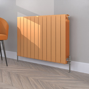 ALT-657-ANTIQUE-GOLD-SATIN-MATT-LS00 - Altherma Aluminium Horizontal Radiator - Heat Pump Ready - Custom Colour - H657mm X W1540mm