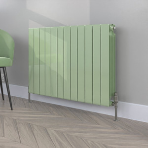 ALT-657-RAL-6019-PASTEL-GREEN-GLOSS-LS00 - Altherma Aluminium Horizontal Radiator - Heat Pump Ready - Custom Colour - H657mm X W1620mm