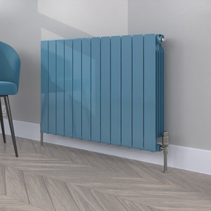 ALT-657-RAL-5024-PASTEL-BLUE-GLOSS-LS00 - Altherma Aluminium Horizontal Radiator - Heat Pump Ready - Custom Colour - H657mm X W820mm