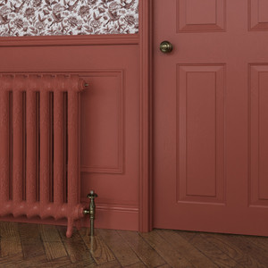 CI-LU760-FARROW-BALL-HERITAGE-PAINT-FINISH-BAMBOOZLE-304-LS01 - Lucien 2 Column Electric Cast Iron Radiator H760mm x W598mm