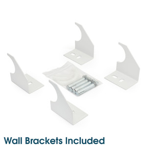 FM-HT-BRACKETS-W - Hilton White Single Horizontal Designer Radiator H600 x W1470