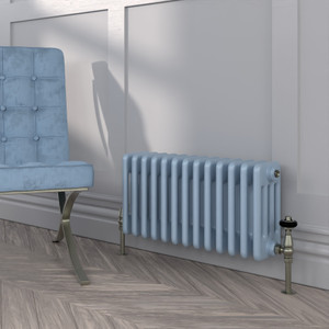 HR4-300-FARROW-BALL-HERITAGE-PAINT-FINISH-089-LULWORTH-BLUE-DURABLE-MATT-LS00 - Heritage Colour 4 Column Radiator H300mm x W1220mm