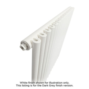 DQ-VUL-V-S-G-CU00 - DQ Vulcano Vertical Single Radiator H971mm X W200mm Dark Grey