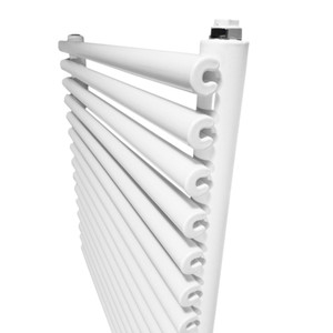 DQ-VUL-H-S-W-CU00 - DQ Vulcano Horizontal Single Radiator H400mm X W571mm White