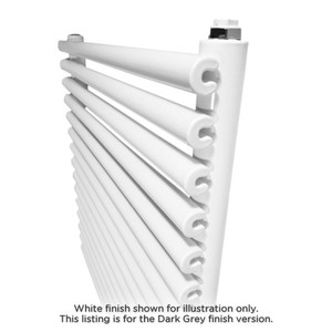 DQ-VUL-H-S-G-CU00 - DQ Vulcano Horizontal Single Radiator H920mm X W571mm Dark Grey