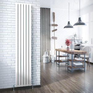 DQ-TOR-V-S-W-LS00 - DQ Tornado Vertical Double Radiator H656mm X W231mm White