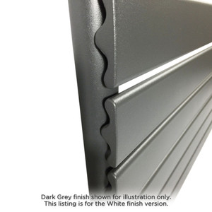 DQ-TOR-H-S-W-CU00 - DQ Tornado Horizontal Single Radiator H1134mm X W656mm White