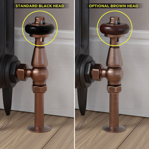 T-TRV-019-AG-AC-BROWN-HEAD-COMP - Eastbury Traditional Manual Angled Antique Copper Radiator Valves