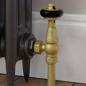 T-MAN-021-AG-UB-CU00 - Eastbury Traditional Manual Angled Unlacquered Brass Radiator Valves