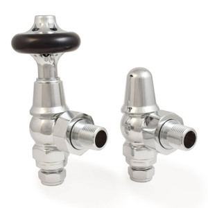 T-MAN-045-AG-C-ALT00 - Chastleton Traditional Manual Angled Chrome Radiator Valves