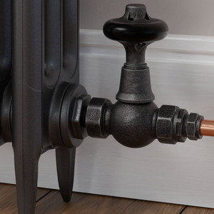 T-MAN-046-ST-PEW-CU00 - Chastleton Traditional Manual Straight Pewter Radiator Valves