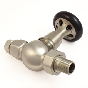 T-MAN-046-ST-SN-ALT01 - Chastleton Traditional Manual Straight Brushed Satin Nickel Radiator Valves
