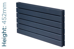 DQ-STRATA-452-DA-TH - DQ Strata Horizontal Double Radiator H452mm X W900mm Anthracite